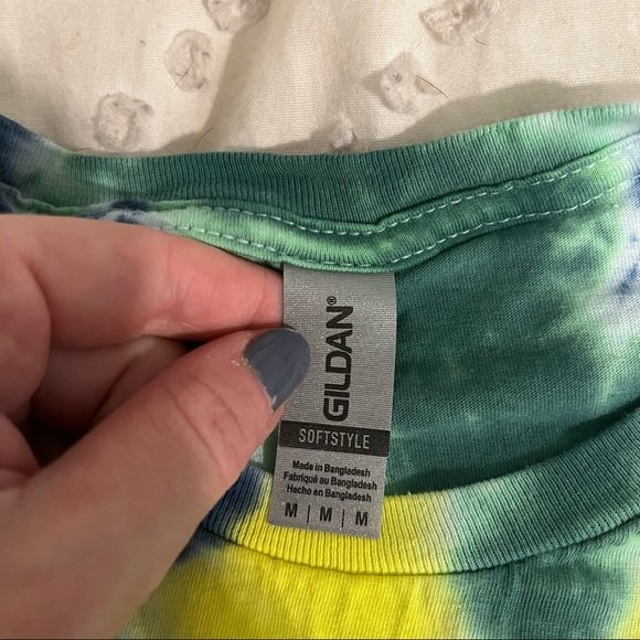 NEW Swirl Tie Dye Unisex Short Sleeve T Shirt Top Medium - Picture 6 of 6